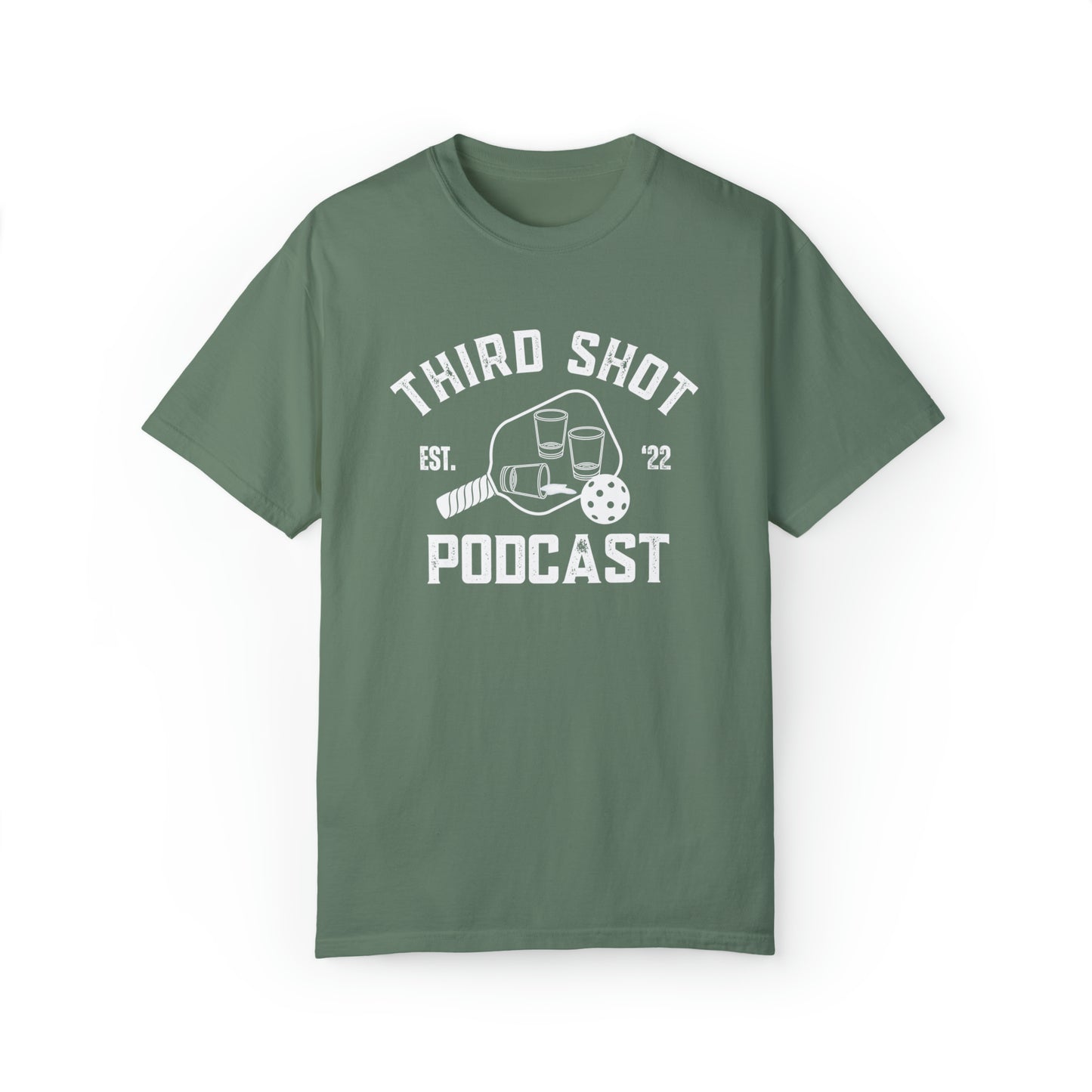 Third Shot Podcast - Unisex Garment-Dyed T-shirt