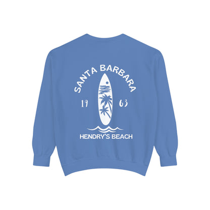 Santa Barbara Hendry’s Beach Crew Sweatshirts - Comfort Colors