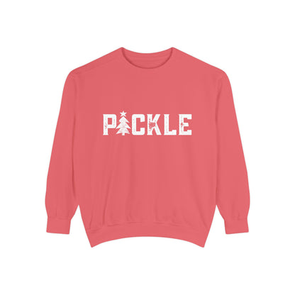 PICKLE Tree Medium Weight Unisex Garment Dyed Collegiate Crew - can custom,I’ve back