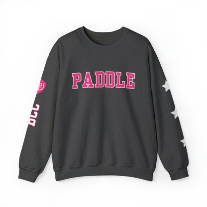 PADDLE Pickleball Crew Red letters. 4 sides customized