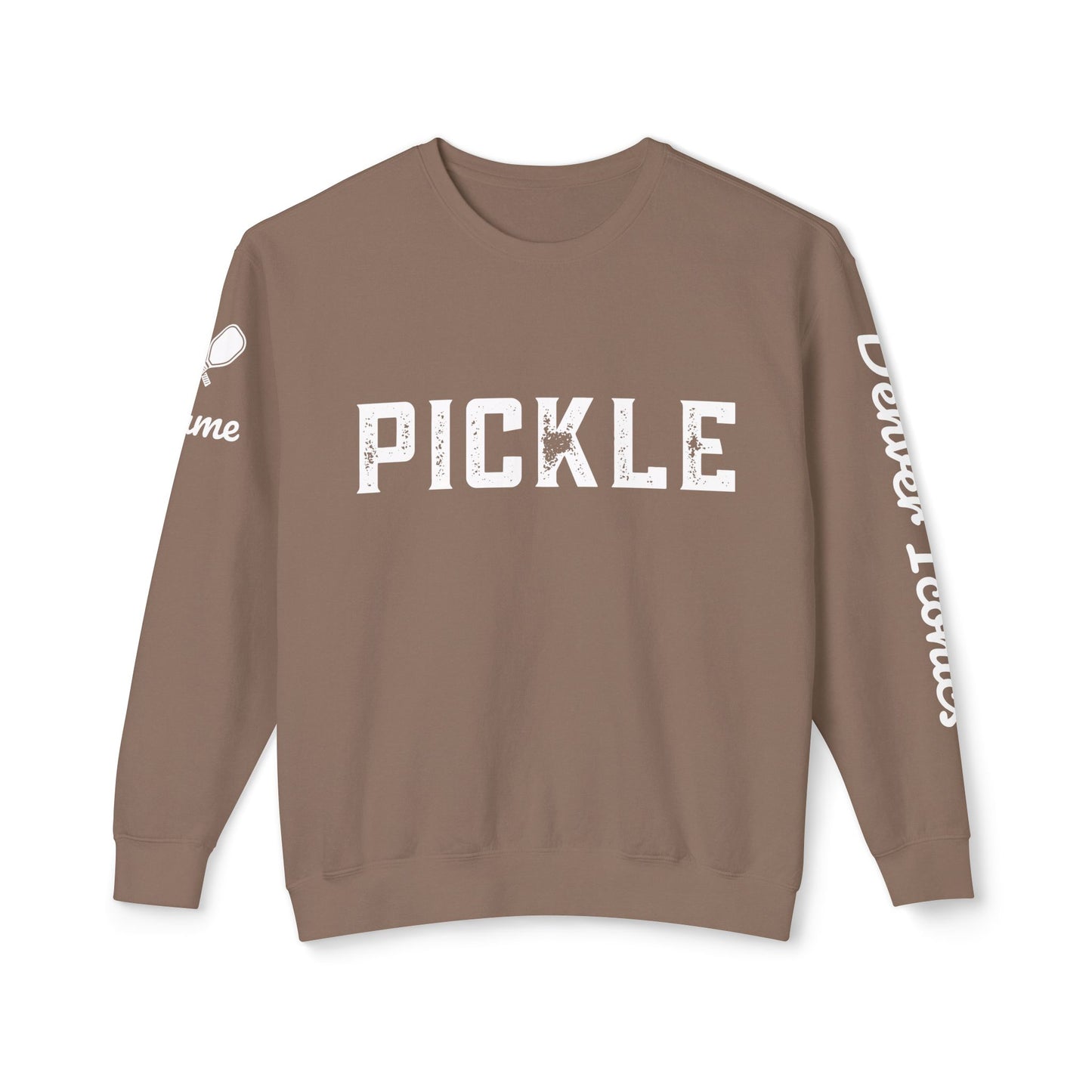 NPL Garment Dyed- Denver Iconics - Unisex 100% Cotton Lightweight Crew - Customize Sleeve w/ Name