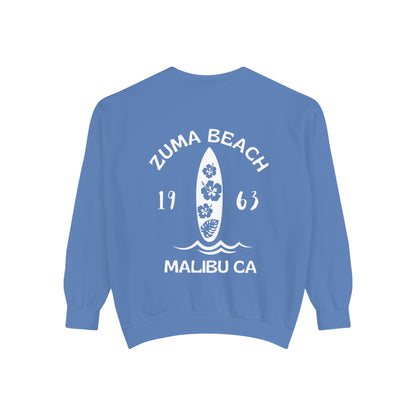 Zuma Beach Crew (Hibiscus version) Sweatshirt - Comfort Colors