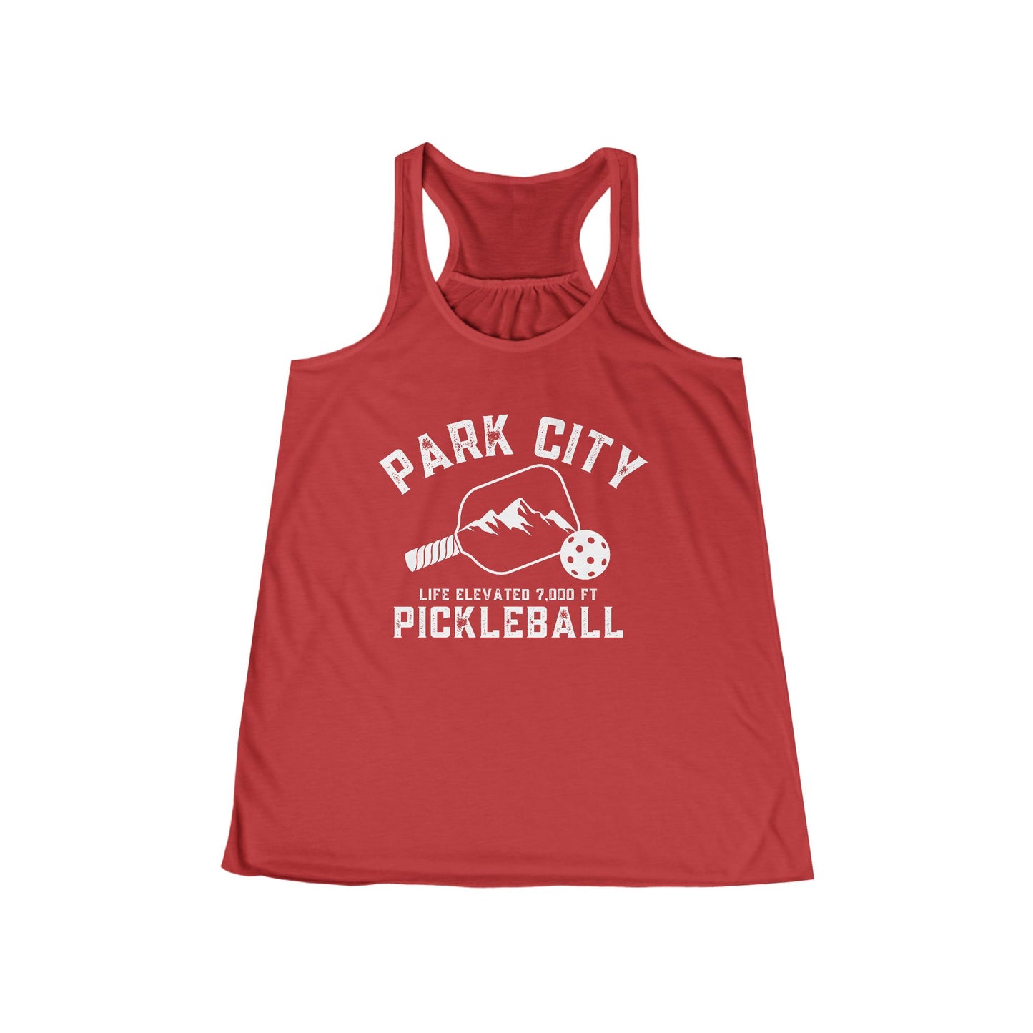 Donna Park City Pickleball - Women's Flowy Racerback Tank