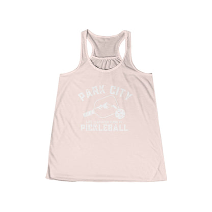 Donna Park City Pickleball - Women's Flowy Racerback Tank