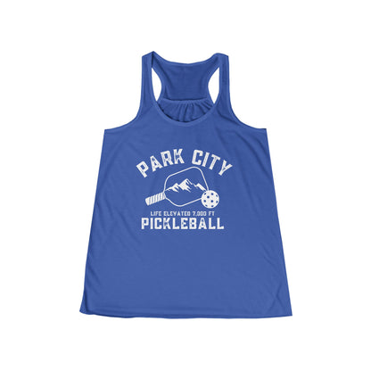 Donna Park City Pickleball - Women's Flowy Racerback Tank