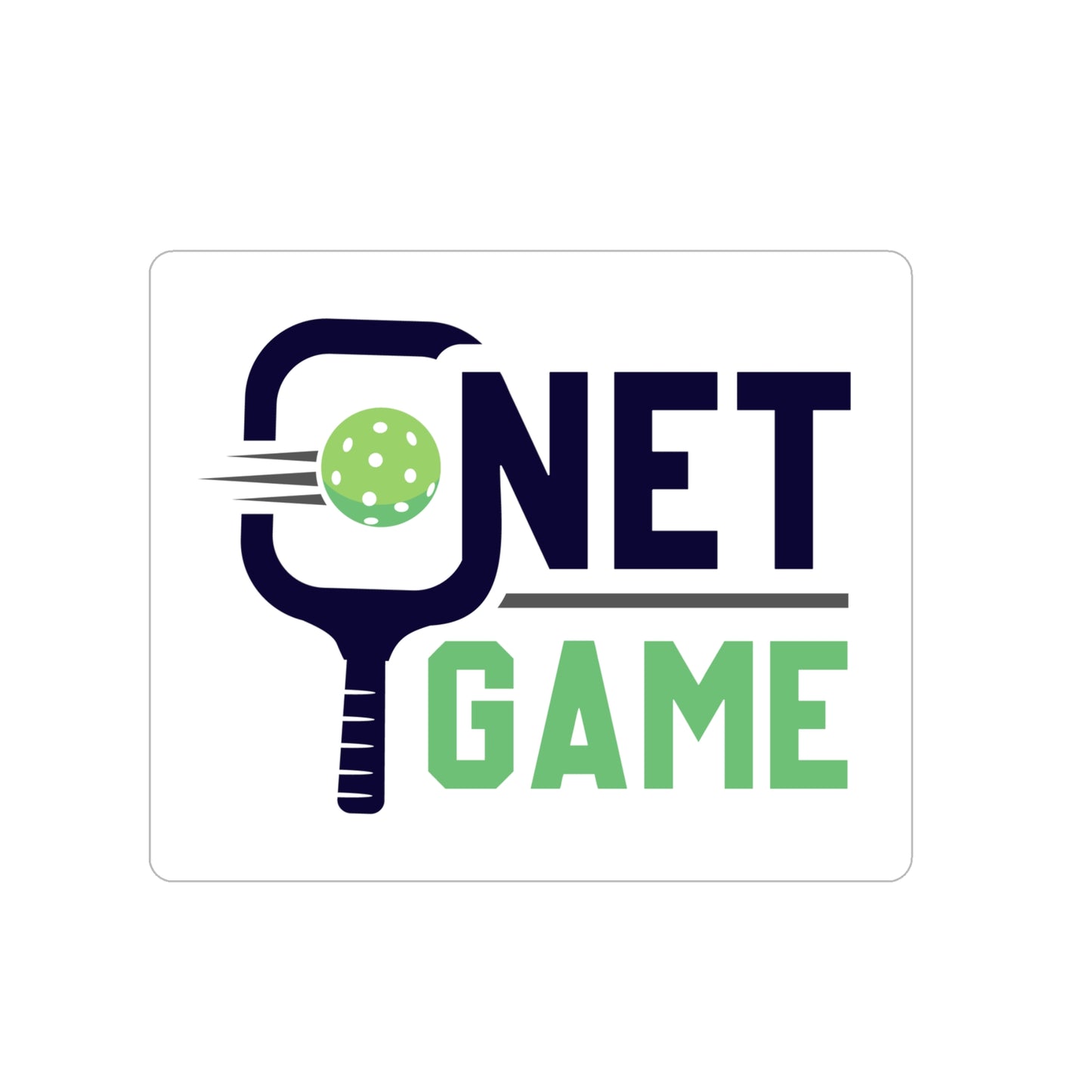 Net Game Transparent Outdoor Stickers, Die-Cut, 1pcs