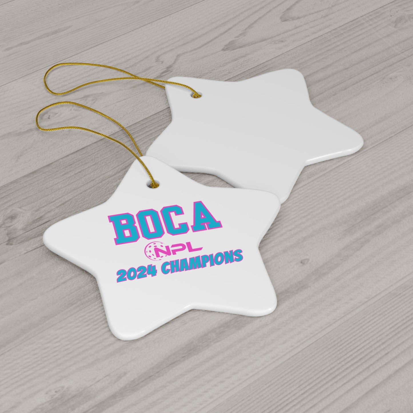 BOCA NPL ‘24 Champions - Ceramic Ornament, Star