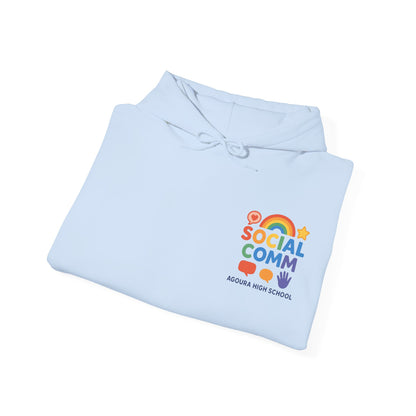 SOCIAL COMM Unisex Hoodies 50/50 blend Gilden 2 sided print