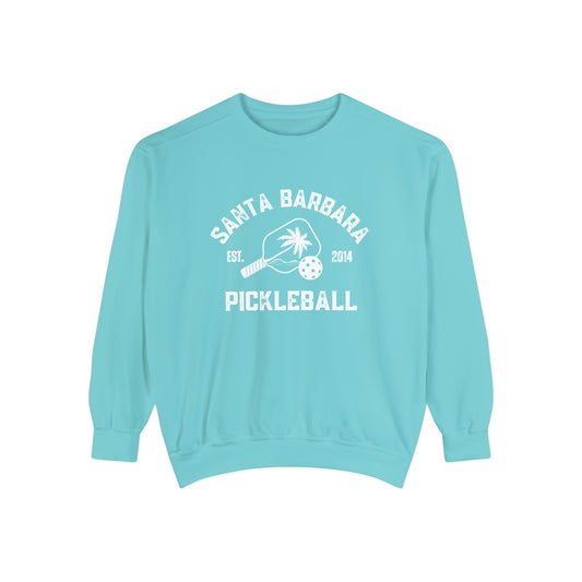 Santa Barbara Pickleball Beachy Comfort Colors -Garment Dyed Crews