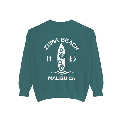 Zuma Beach Crew (Hibiscus version) Sweatshirt - Comfort Colors