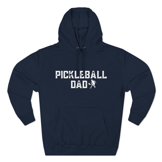 Pickleball Dad - Beachy Print - High End Plush Hoodie - 80% cotton/20%poly - can customize sleeves