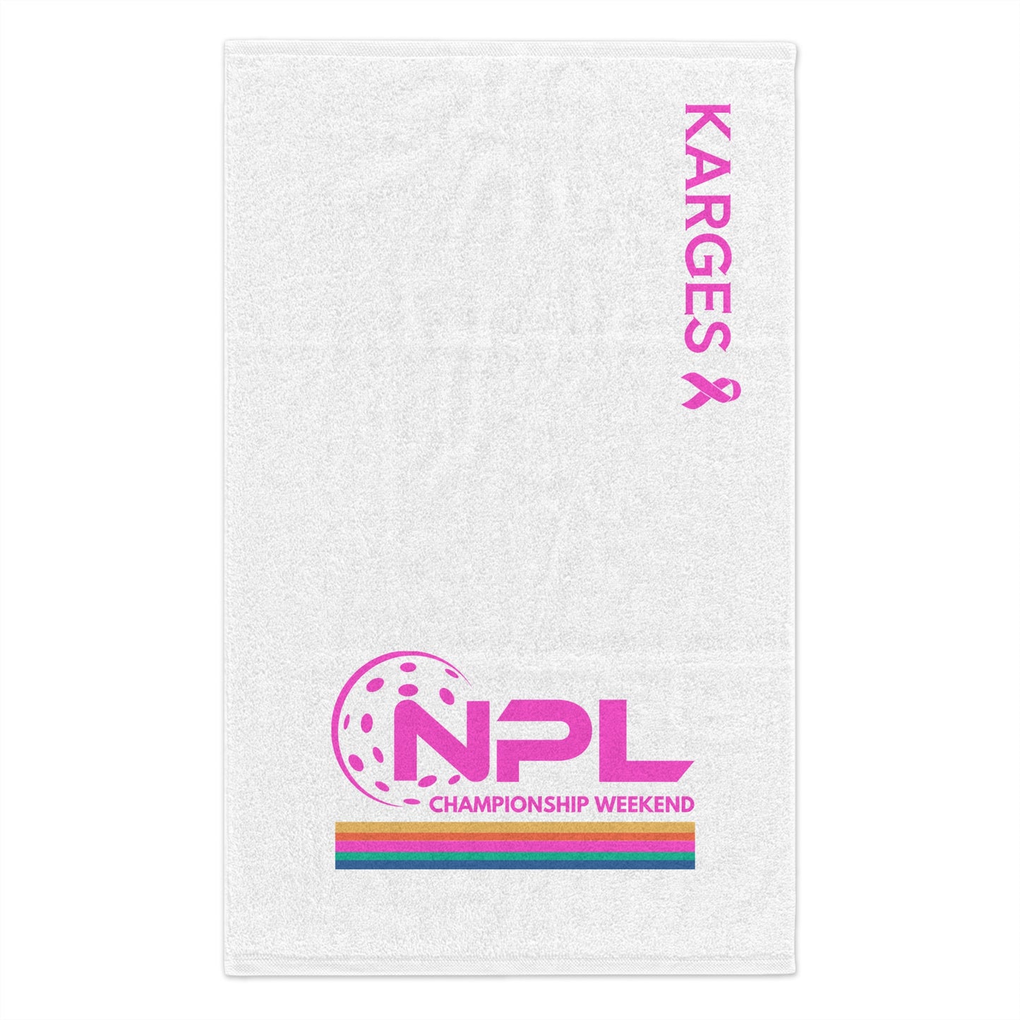 Customize your NPL Tourney Pickleball Towel, 11x18– add name in notes of orders