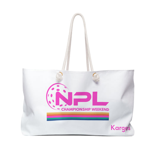 NPL Championship Weekend Travel Bag - Customize Name FREE