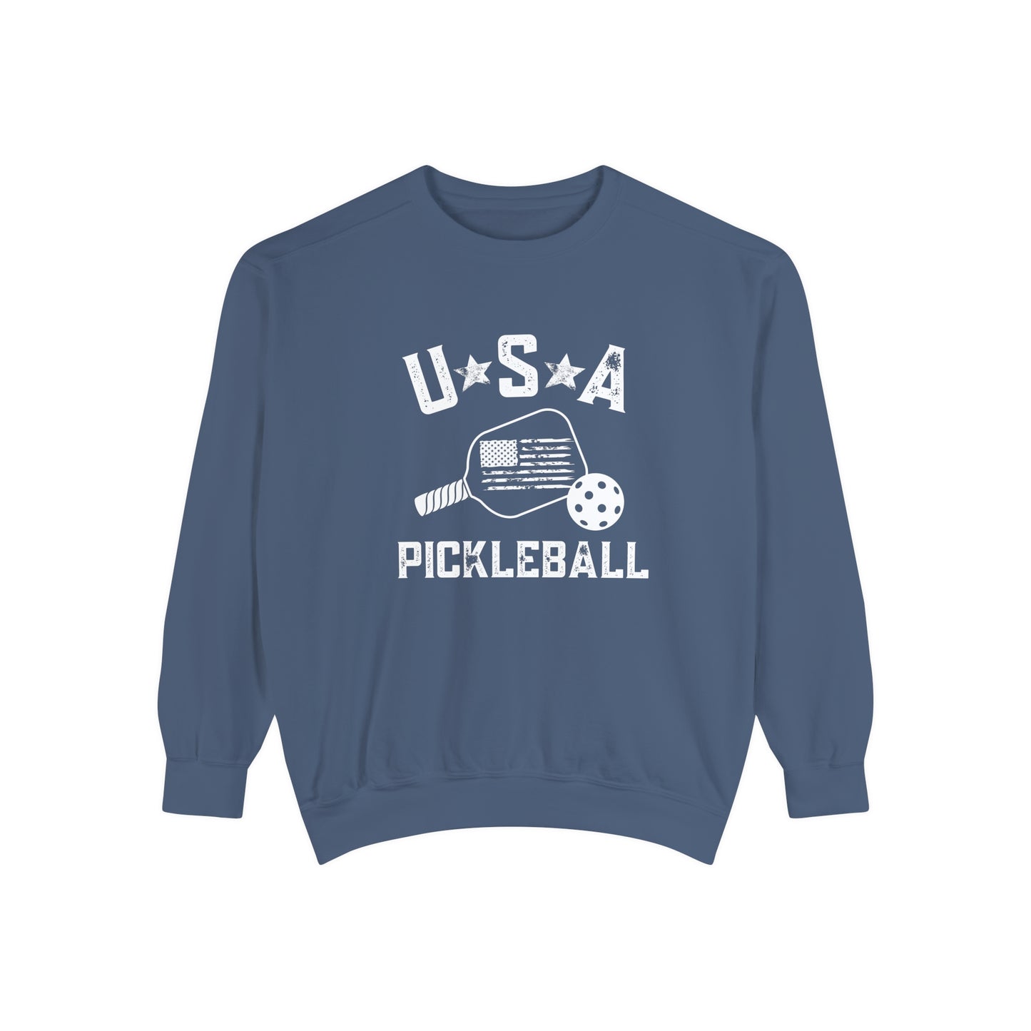 USA Pickelball Crew Sweatshirts - Comfort Colors