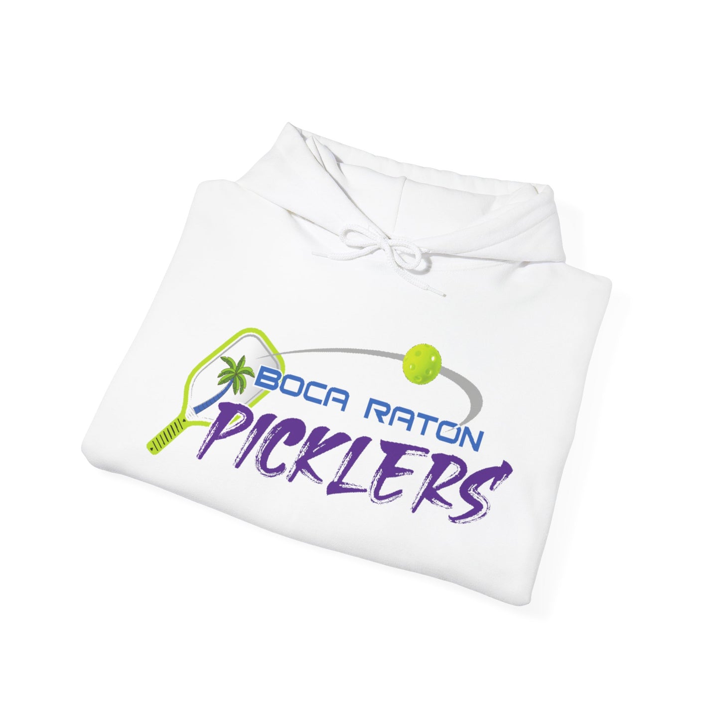 Boca Raton Picklers NPL Team Hoodie (script sleeve = Picklers’ Power) Customize name on back