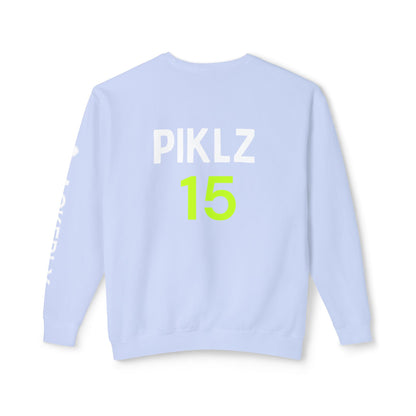 PICKLZ Garment Dyed Unisex Lightweight Crewneck Sweatshirt - add your name in instructions