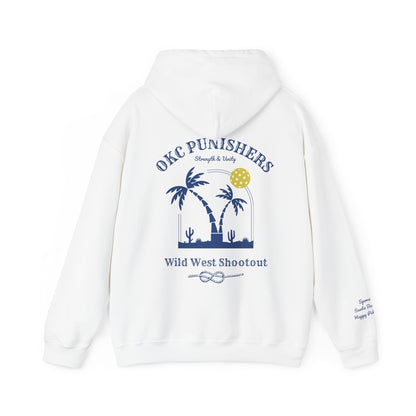 OKC Punishers Wildwest Shootout Hoodie-  White, Creme, Light Grey -Can customize sleeve