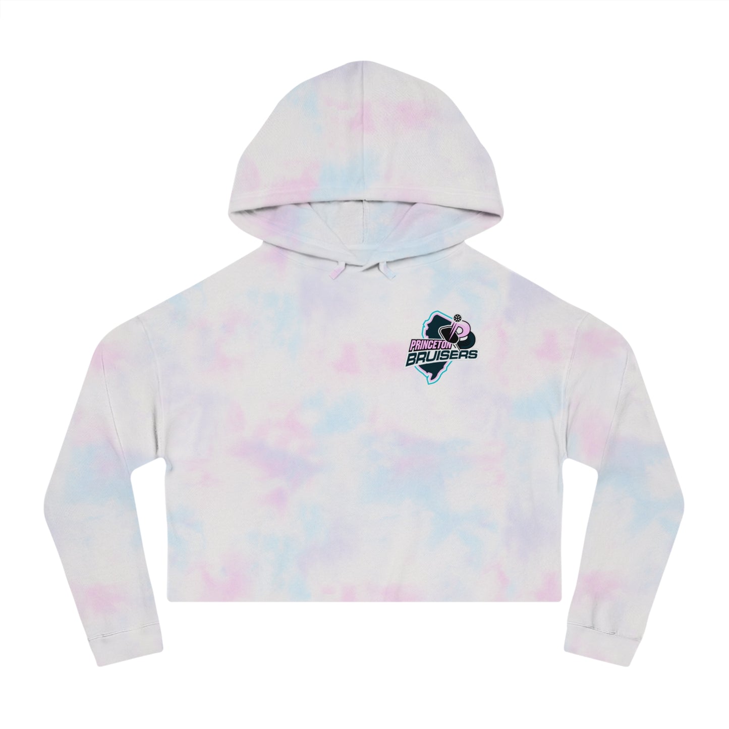 Princeton Bruisers NPL Championship Women’s Cotton Candy Tie Dye Cropped Hoodie