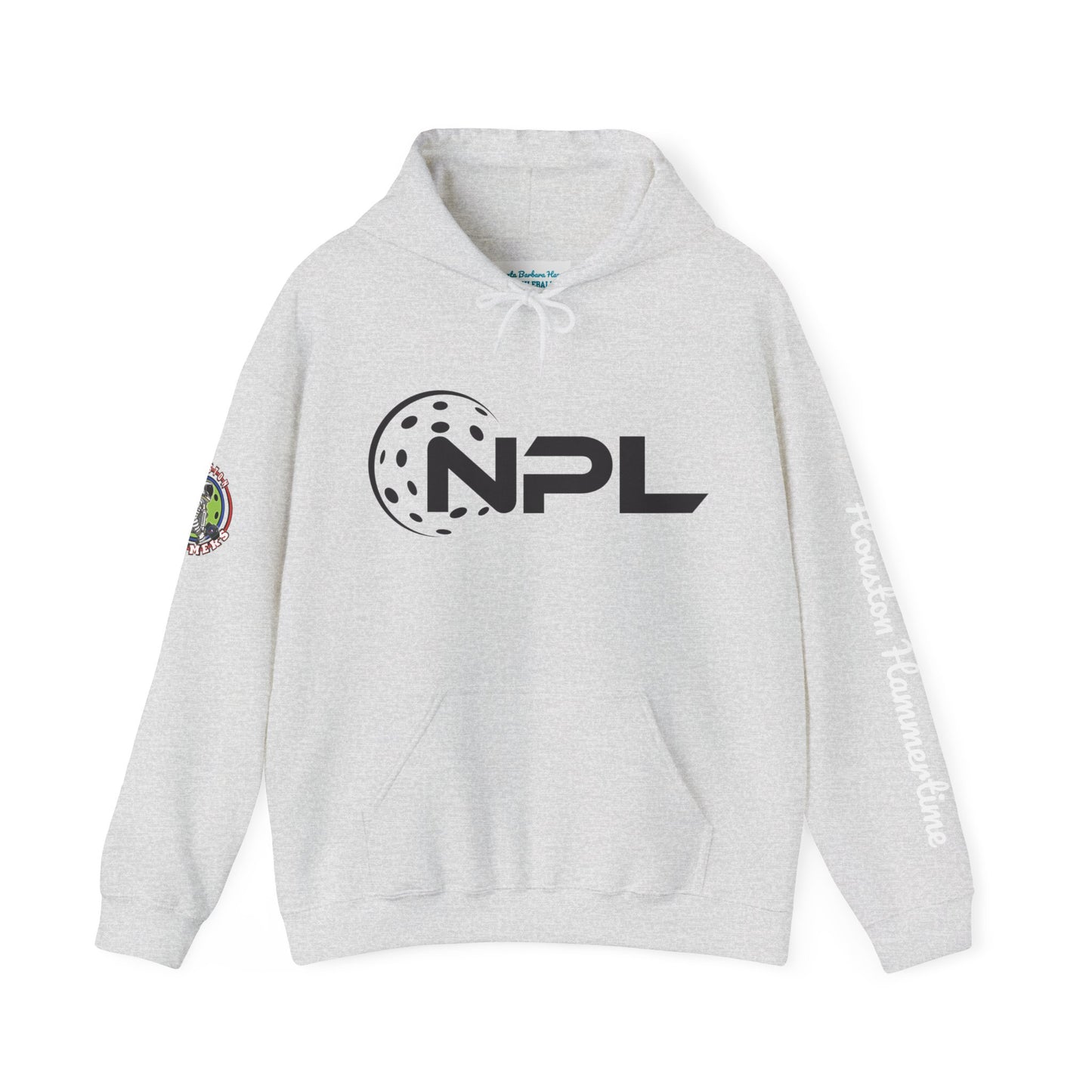 Custom NPL Hoodie name back & sleeve  *Houston Hammers - Multi Sided Design - Unisex Hoodie