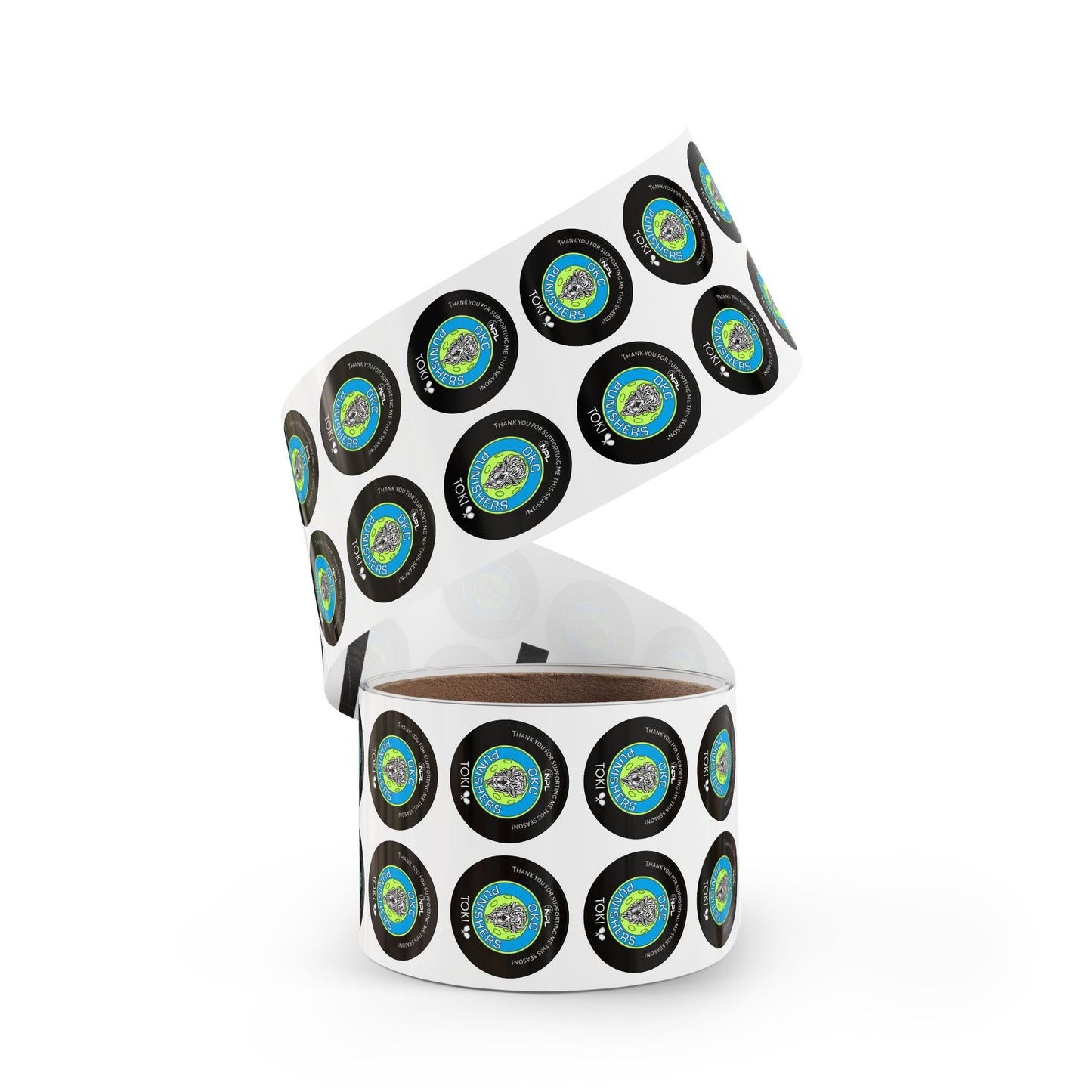 TOKI Custom OKC Roll of Stickers - Choose Quantity