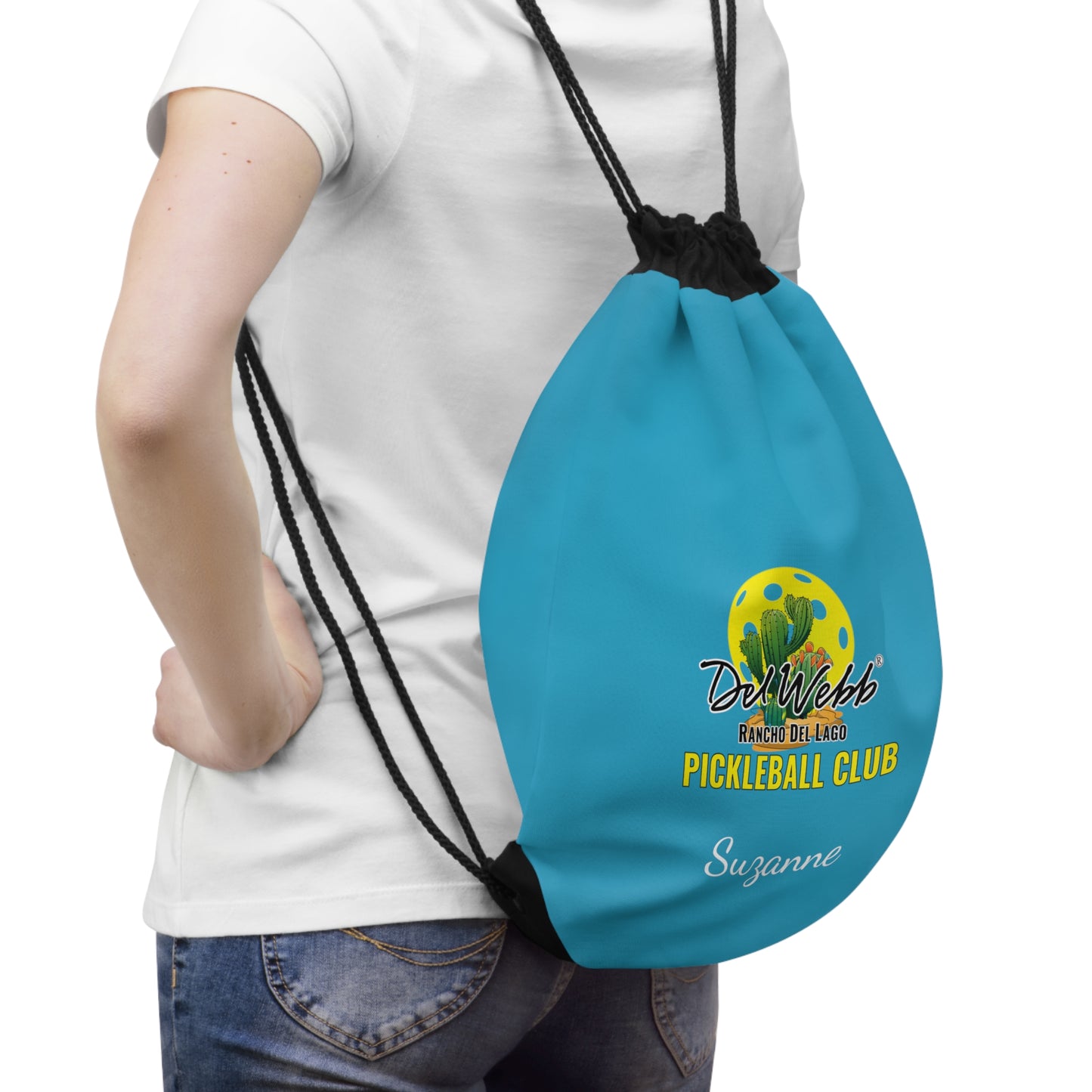 Del Webb Pickleball - Drawstring Bag - Can customize