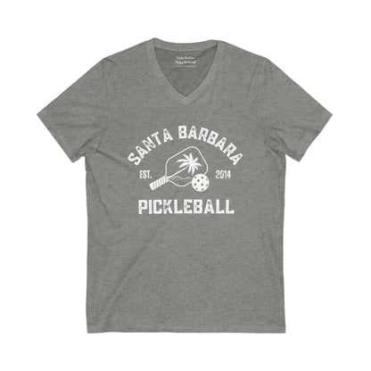 NEW Santa Barbara Pickleball - Unisex Jersey Short Sleeve V-Neck Tee