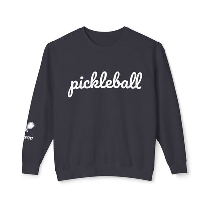 Pickleball Script - Garment Dyed Unisex Lightweight Crew (Can customize sleeve free)