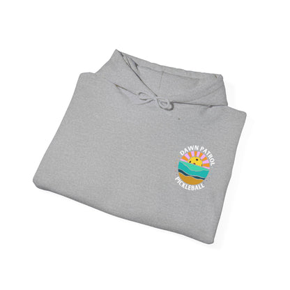 Dawn Patrol Hoodie (same logo front & back) - Santa Barbara sleeve