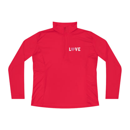 Kara’s Love, #tappaddles  1/4 Zip - moisture wicking - Ladies Quarter-Zip Pullover