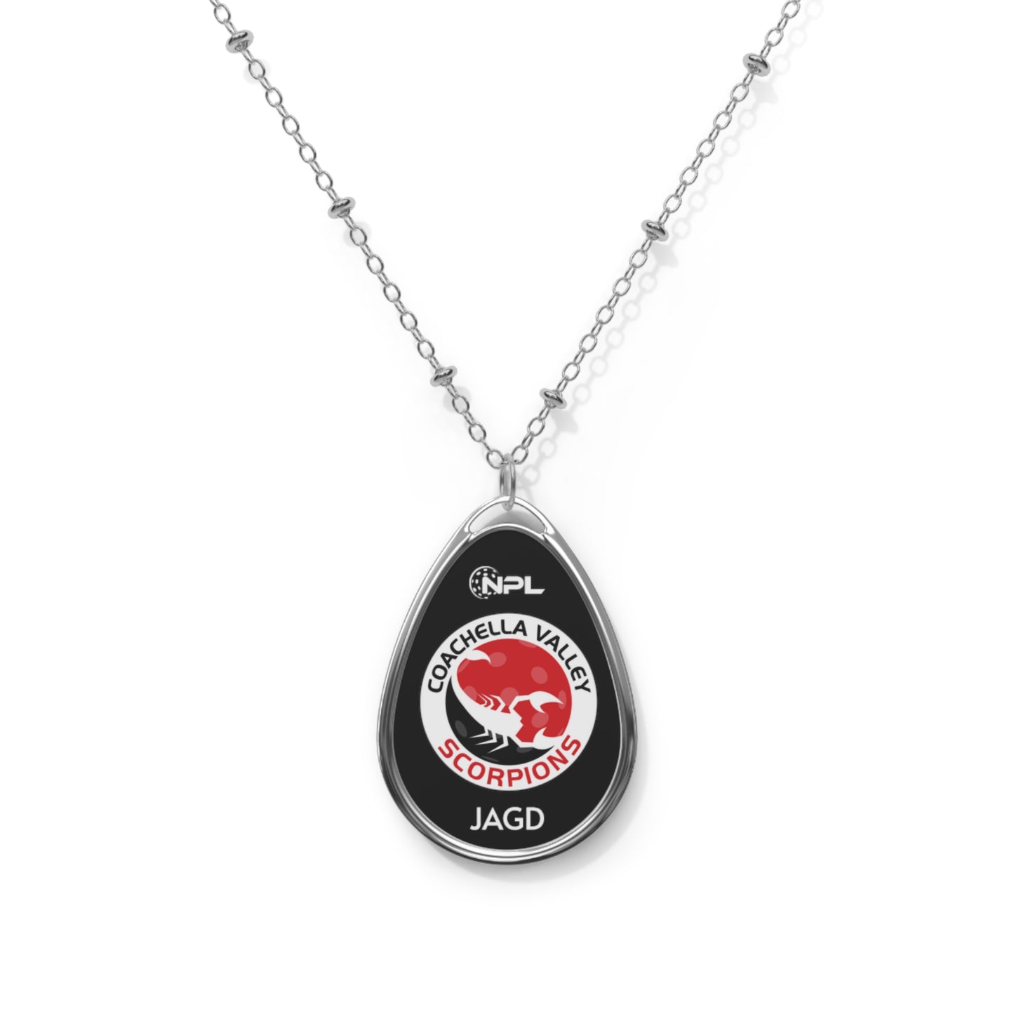 Coachella Valley Scorpions Oval Necklace - customize name optional
