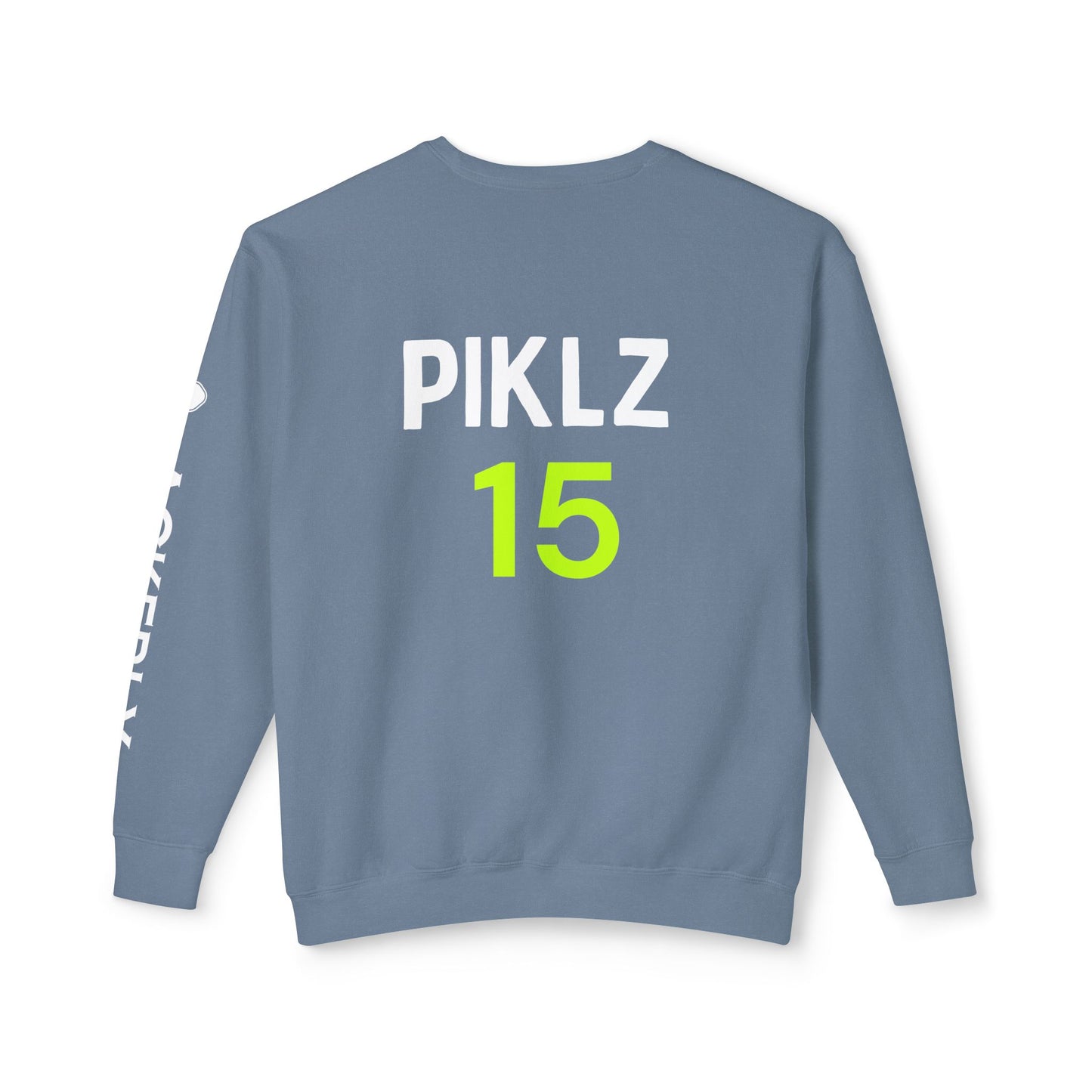 PICKLZ Garment Dyed Unisex Lightweight Crewneck Sweatshirt - add your name in instructions