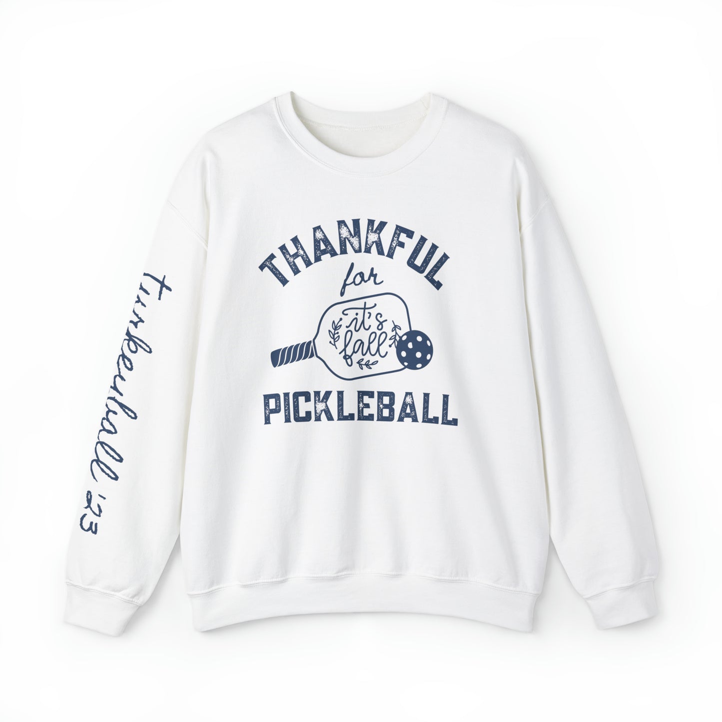 Thankful For Pickleball Crew - add custom name on back in notes