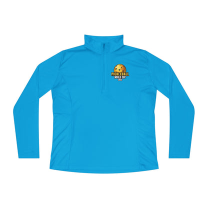 Team USA Ladies Quarter-Zip SPF 40 Moisture Wicking - 2 sided logo