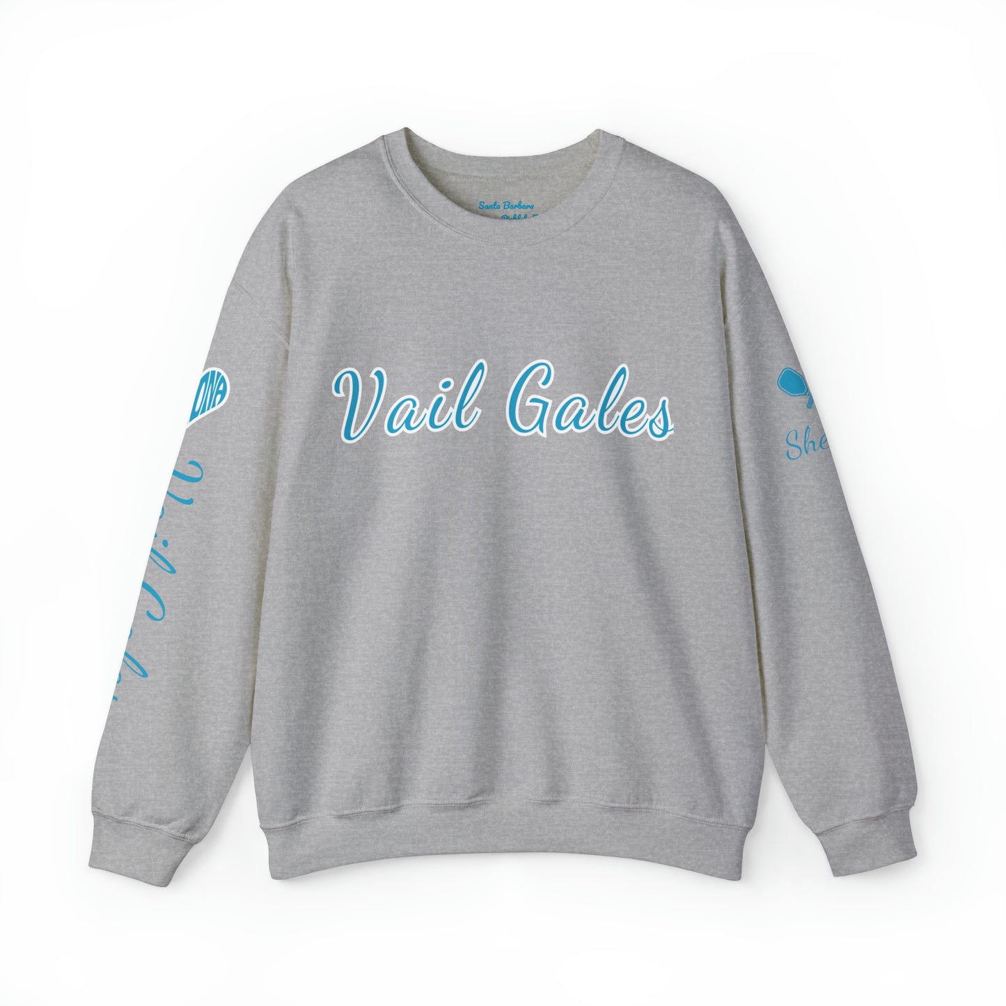 Vail Gales Pickleball Script Crew Sweatshirt - Customized