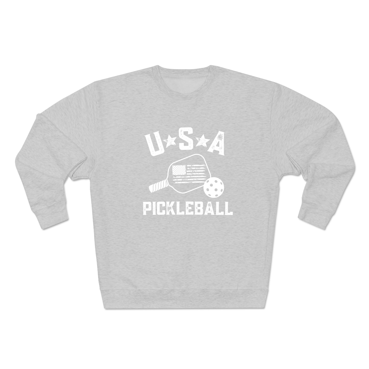 USA Pickleball - Unisex Plush Crew Sweatshirt