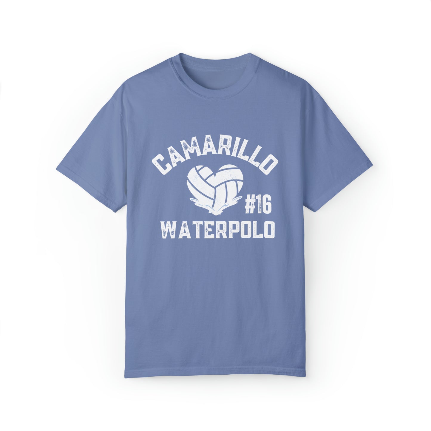 Camarillo Waterpolo Beachy - Customize Unisex T - put in notes athlete’s #