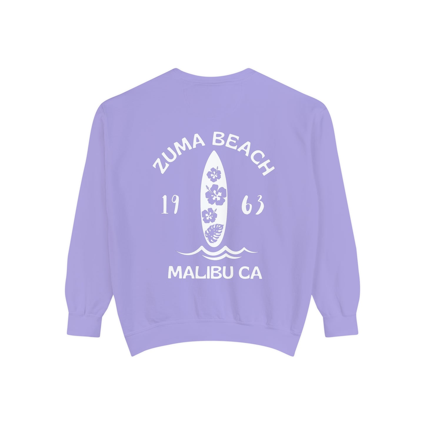 Zuma Beach Crew (Hibiscus version) Sweatshirt - Comfort Colors