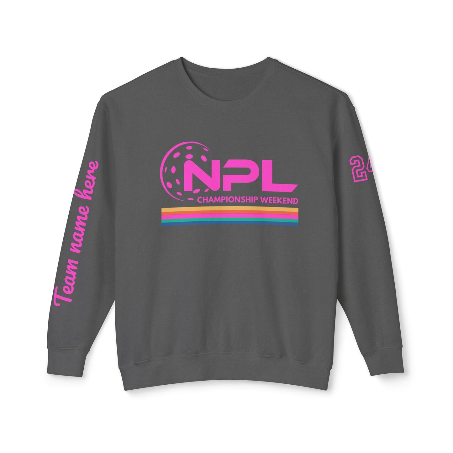 NPL RETRO Championship Weekend w/ Ribbon Unisex Lightweight Garment Dyed Crew