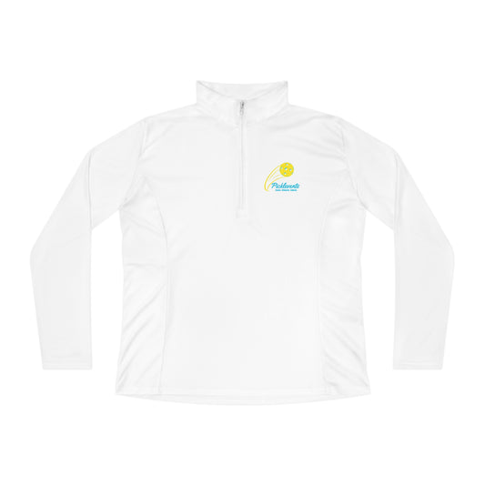 PICKLEVENTS Ladies Quarter-Zip Pullover