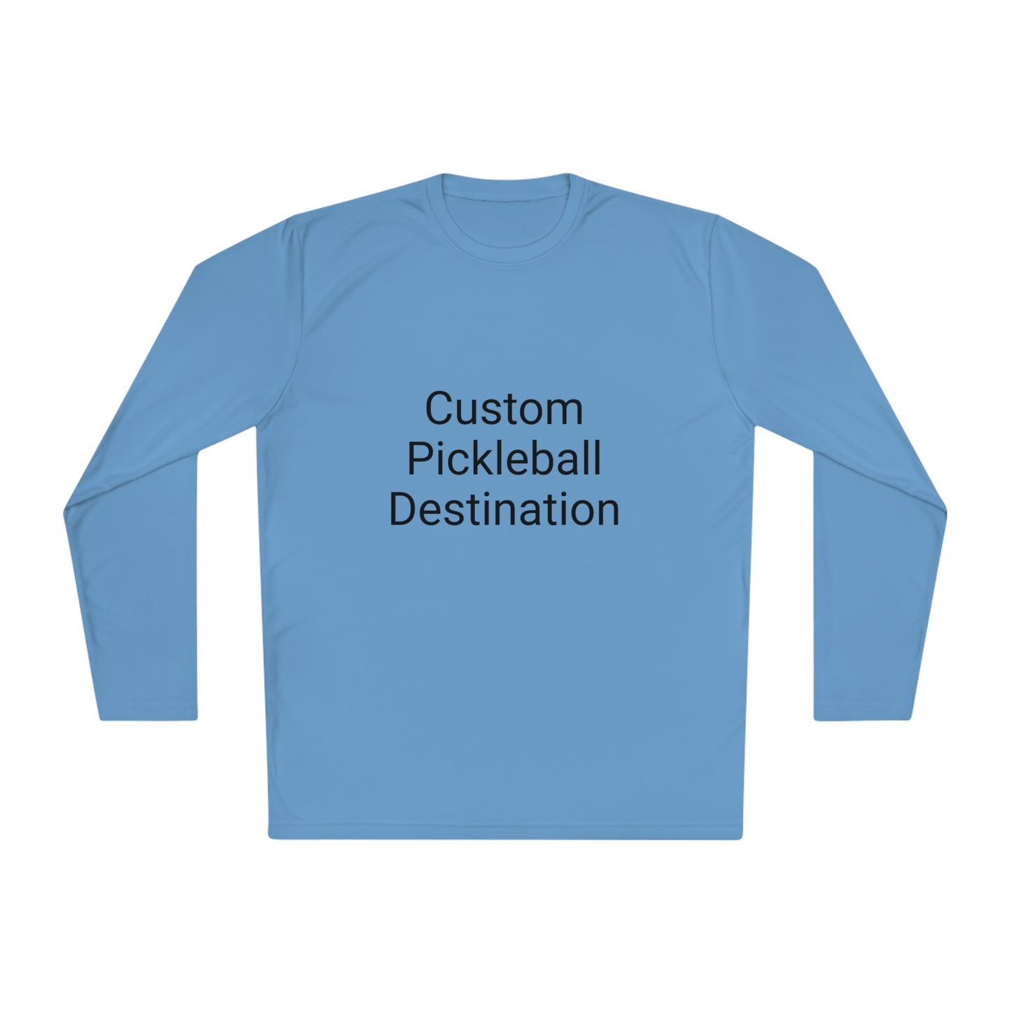 Custom Pickleball Destination - Lightweight Long Sleeve, Moisture Wicking, SPF 40