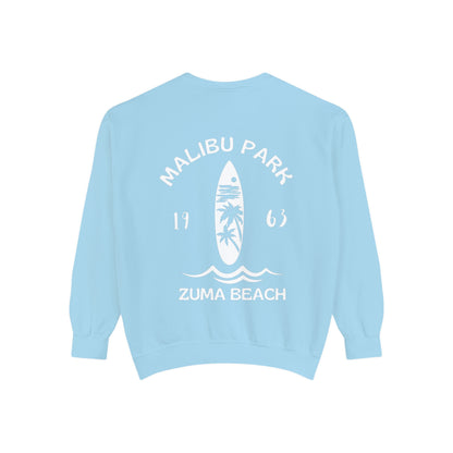 Malibu Park - Zuma Beach - Crew (Palm Tree Version) - Comfort Colors