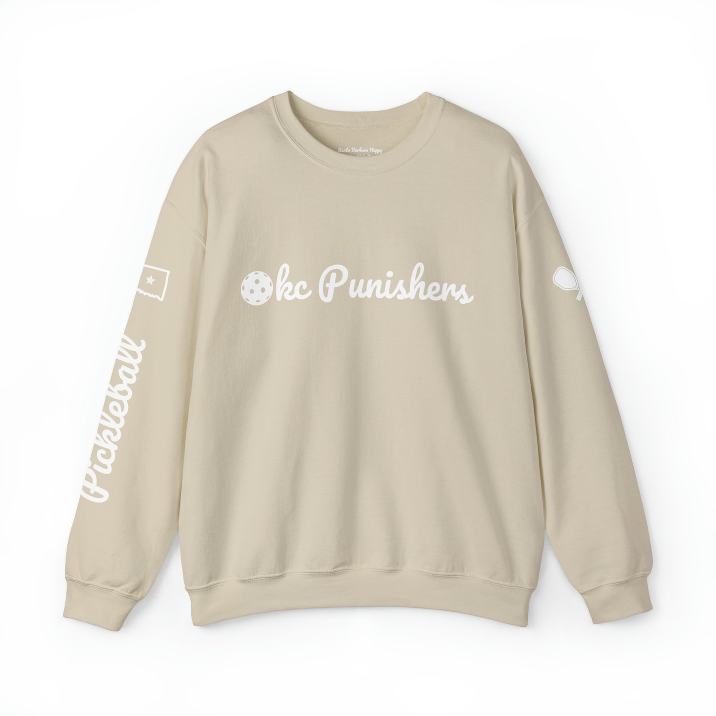 OKC Punishers Script Crew -50% cotton soft, Customize sleeve