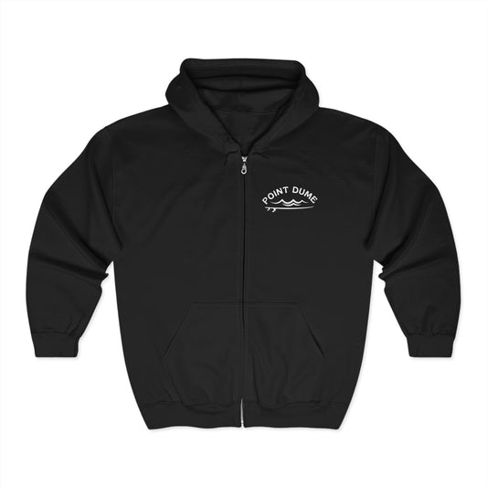 1959 Point Dume Surf Hoodie - Unisex Full Zip Sweatshirt
