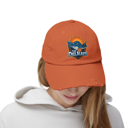 The Del Rays Unisex Distressed Hat - Printed - NOT embroidered