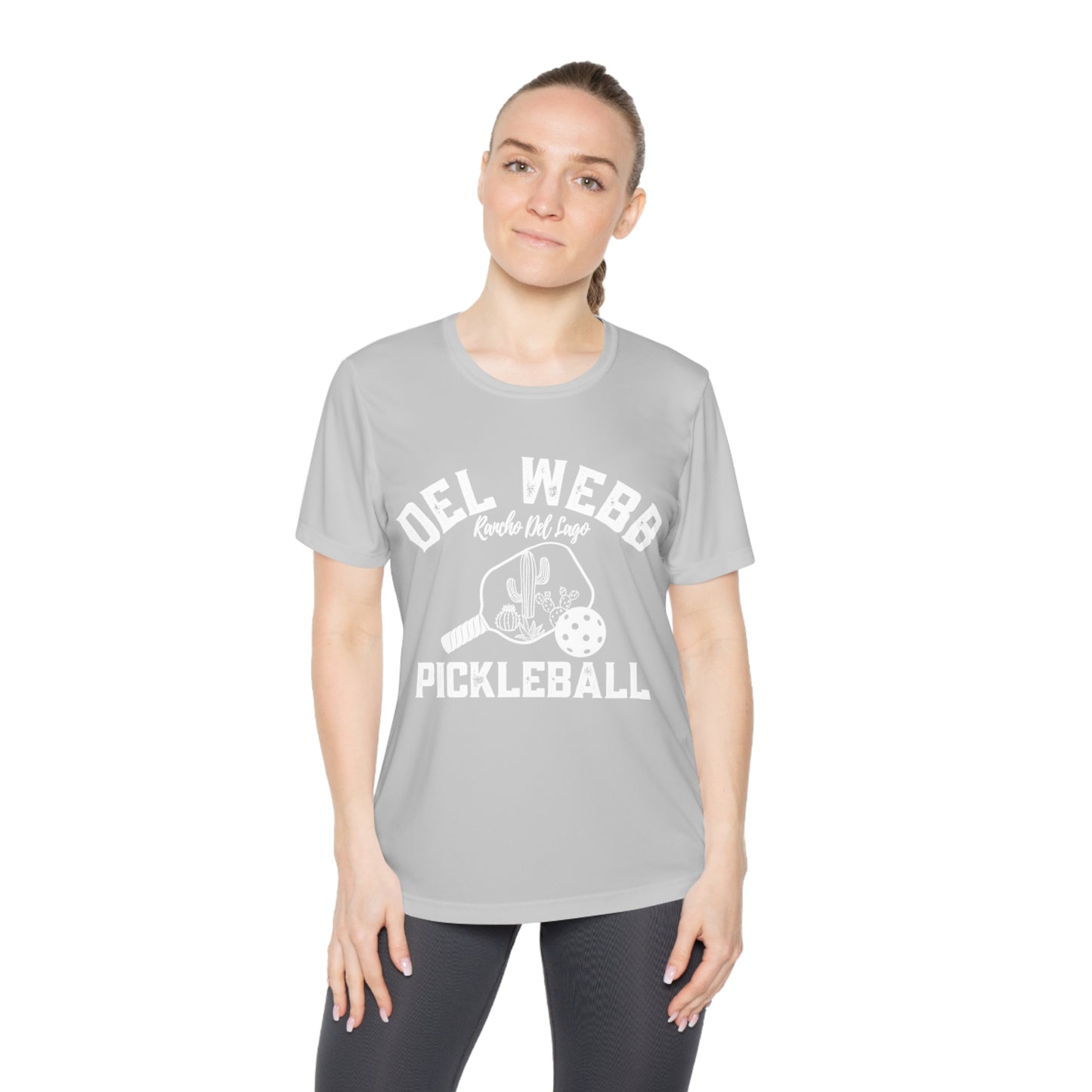 Del Webb Pickleball - Moisture Wicking, SPF 40, Ladies Competitor Tee