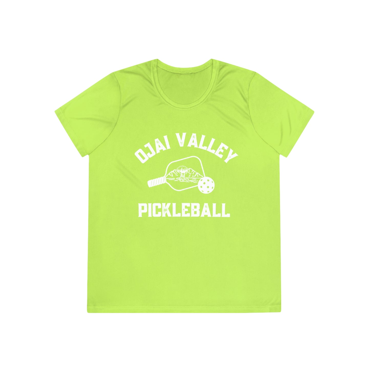 Ojai Valley Pickleball - SPF 40, Moisture Wicking, Ladies Competitor Tee