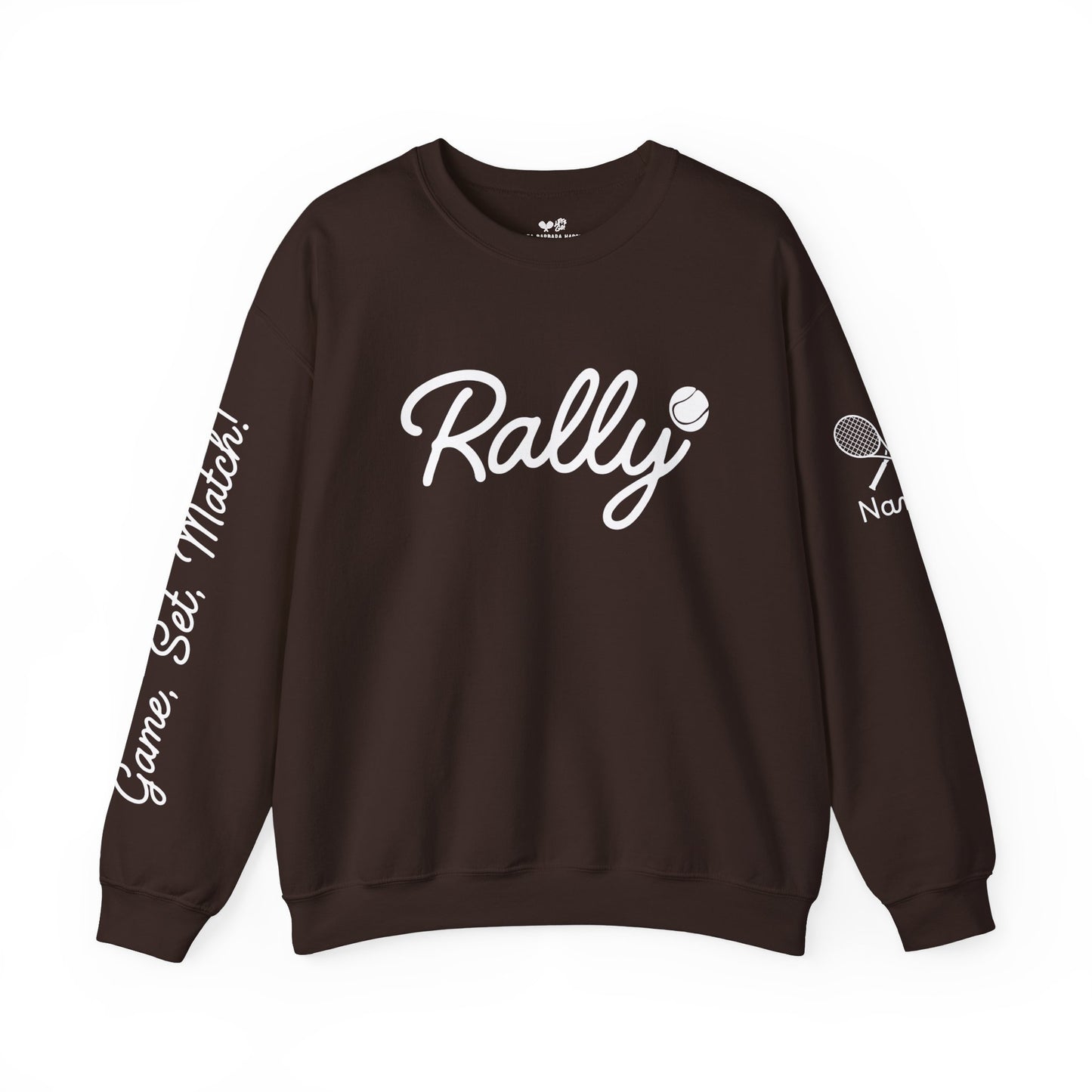 Customize my Rally (Tennis) Crew BLACK FRIDAY - add your name to sleeve