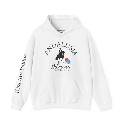 Dawn- Custom Andalusia Unisex 50% cotton/50 poly Hoodie - customize sleeve included