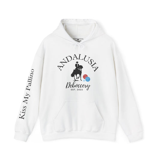 Dawn- Custom Andalusia Unisex 50% cotton/50 poly Hoodie - customize sleeve included