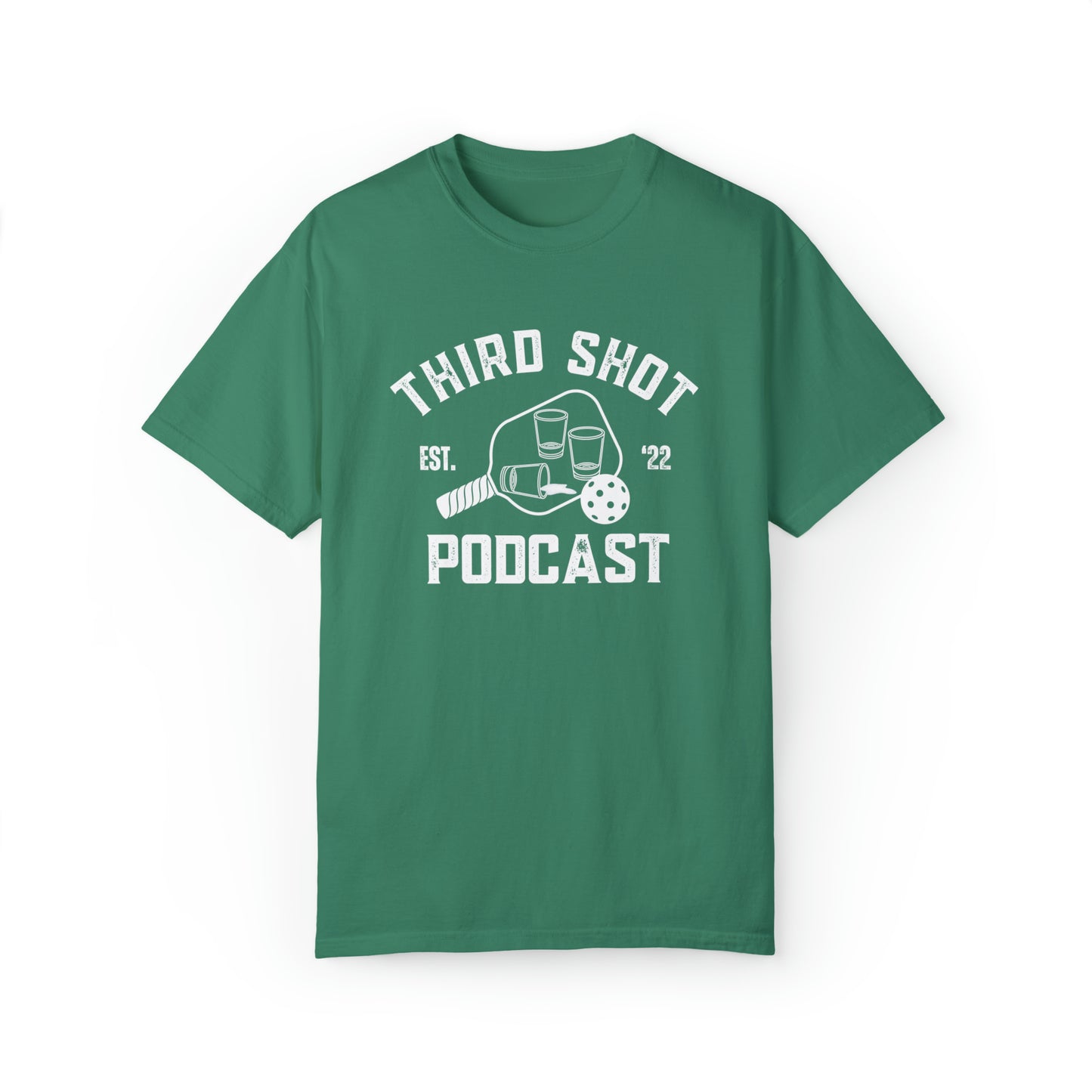 Third Shot Podcast - Unisex Garment-Dyed T-shirt